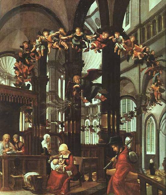 Albrecht Altdorfer The Birth of the Virgin France oil painting art